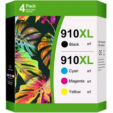 910 XL 910XL Ink Cartridges 4 Pack for HP OfficeJet Pro 8020 8035 8028 8010 8022
