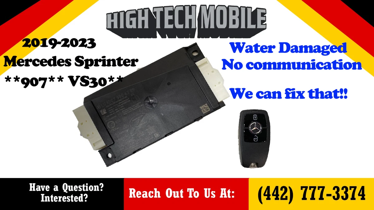 907 VS30 MERCEDES SPRINTER IGNITION SWITCH REPAIR WATER DAMAGED 