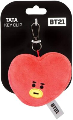 Aurora BT21 TATA Plüsch Schlüsselanhänger 61335 Weiß Offizielles Merchandising