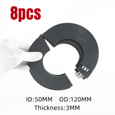 8 x 50mm Bucket Pin Shim For Excavator Steer Loaders 3mm Thickness Detachable...