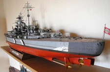 1:200 Scale German Battleship Bismarck DIY Handcraft Paper Model Kit