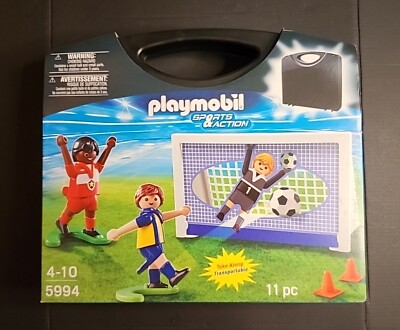 PLAYMOBIL 5994 Soccer Game 11pc Set Sports & Action-NEW