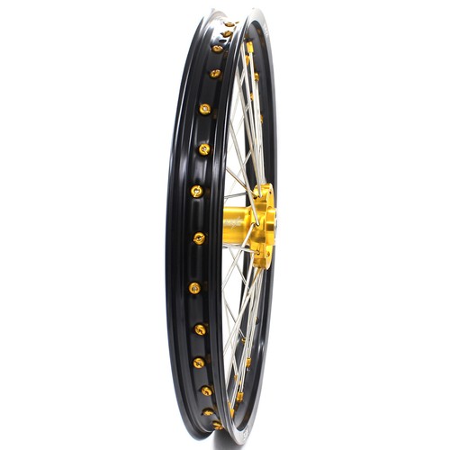 KKE 21/19'' Offroad Wheels Rim Set Fit Suzuki RM125 RM250 1996-2000 CNC Gold Hub - Picture 12 of 12