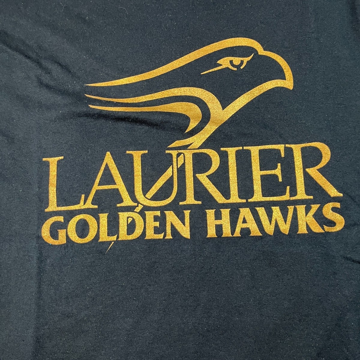 Laurier Golden Hawks Pullover Short Sleeve T-Shirt Size Large NWOT