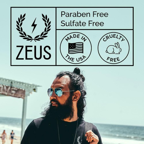 Zeus shampoo barba lavaggio vaniglia rum 8 fl oz stop fiocchi di prurito lievi e calmanti - Foto 5 di 5