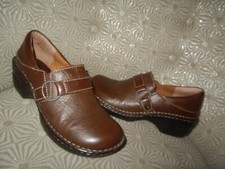 BOC Born Concept Ansen Womens Leather 2" Block Heel Platform Clog 8M Z17123