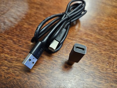 Ugreen USB A Drucker Scanner Kabel schwarz & USB C Adapter