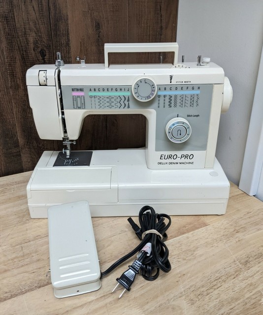 Euro Pro 1262 Denim Sewing Electric Machine Household White Portable