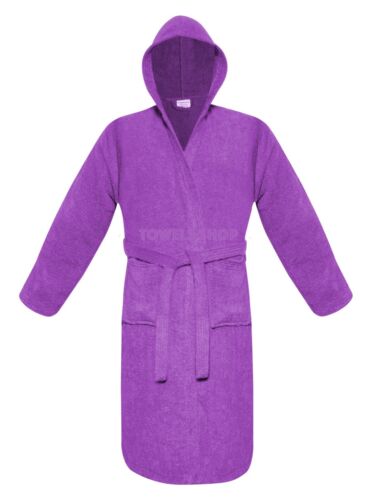 UNISEX TERRY TOWELLING BATH ROBE SUPER SOFT ZERO TWIST EGYPTIAN COTTON NIGHTWEAR - Picture 12 of 20