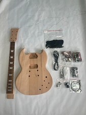 Us Warehouse Unfinished DIY SG Electric Guitar Kit - Solid Wood Body