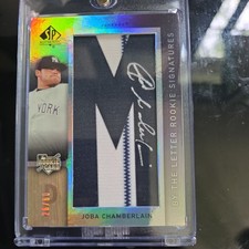 Joba Chamberlain 2007 SP Authentic Rookie Auto By the Letter Serial #d 26/60