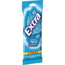EXTRA Peppermint Sugar Free Gum Back To School 45 Count Pack of 1 , Cyan