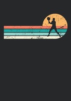 Titel: Notizbuch A5 Kariert - Vintage Tennisspieler Design 120