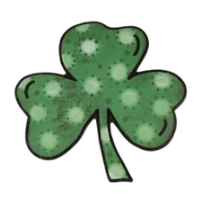 Transpac Oversized Holiday Magnet - Clover