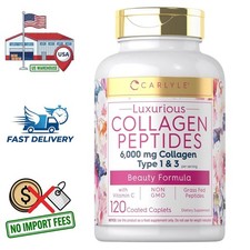 P ptidos de Col geno 6000mg tipo 1 y 3 con Vitamina C  120 Comprimidos