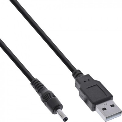 InLine  USB DC Stromadapterkabel, A Stecker zu DC 3,5 x 1,35mm Stecker 2 m