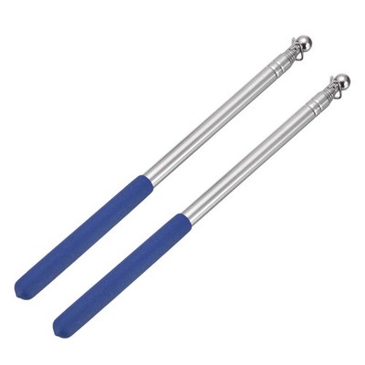 Belly Dance Wings Sticks,3.94Ft Stainless Steel Sticks, 2Pack & Blue