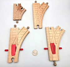 Thomas Friends Wooden Railway Train Track Lot 4 Action Switch Split Long Curve