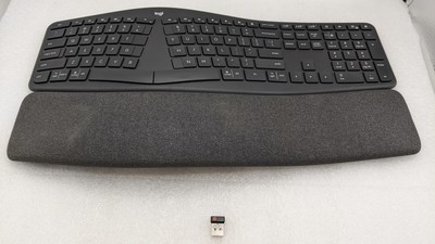 Logitech Ergo K860 Split Ergonomic Keyboard Graphite ( 920-010175) W/ USB DONGLE