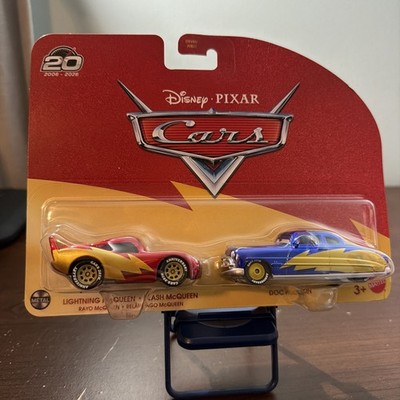 NEW DISNEY CARS 20th ANNIVERSARY LIGHTNING MCQUEEN & DOC HUDSON 2026 - 2 PACK
