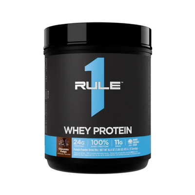 Rule1 R1 Whey Protein (1lb) Chocolate Fudge (48,44 EUR/kg)
