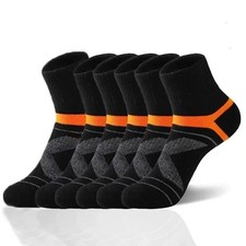 3 Pairs Men Sports Socks Basketball Running Hiking Breathable Sweat Absorb