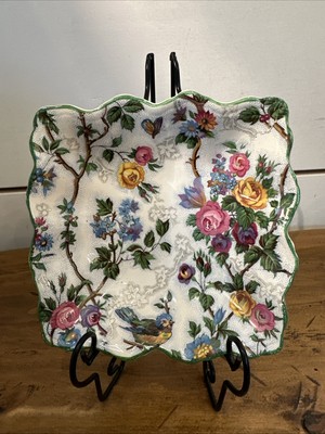 Vintage Midwinter Semi-Porcelain Chintz Trinket Dish - Lorna Doone