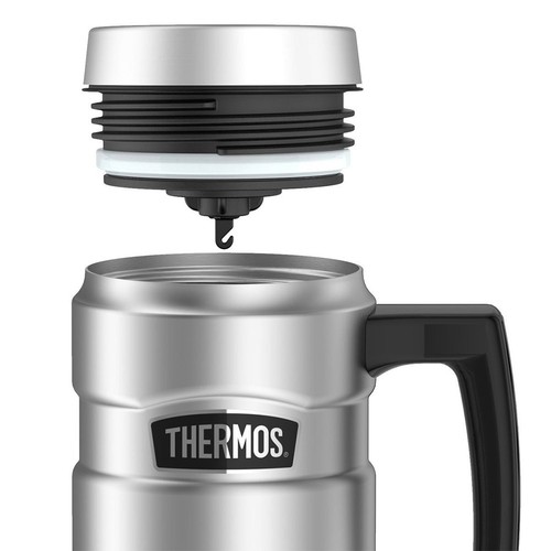 NEW Thermos Stainless Steel Double Wall Travel Mug 470ml - Picture 2 of 3