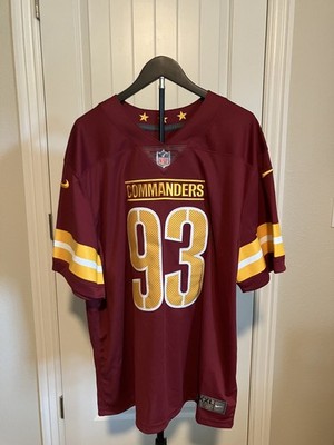 Men's Washington Commanders Jonathan Allen #93 Burgundy Vapor Limited Jersey 2XL