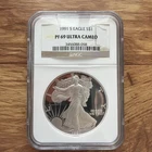 1991-S American Silver Eagle $1 Proof PF 69 Ultra Cameo NGC