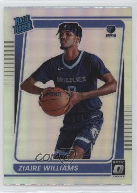 2021-22 Panini Donruss Optic Rated Rookie Holo Prizm Ziaire Williams #198 lw9