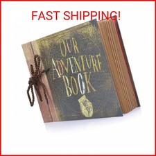 Scrapbook Photo Album Our Adventure Book - DIY Handmade Album Scrapbook Movie Up