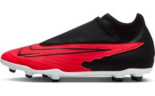 Nike Men's Phantom Gx Club Df Fg/Mg Sneaker, Bright Crimson Black White, 7 US
