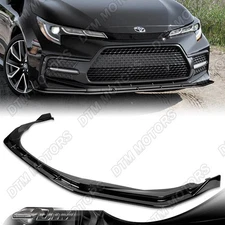 For 20-25 Toyota Corolla XSE SE Painted Black Front Bumper Lip Splitter Spoiler