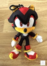 Sonic The Hedgehog 8" Shadow Plush Doll Keychain Backpack Clip Coin Bag Sega Toy