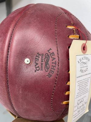 Leather Head Burgandy Leather Basketball Ball for Collectable