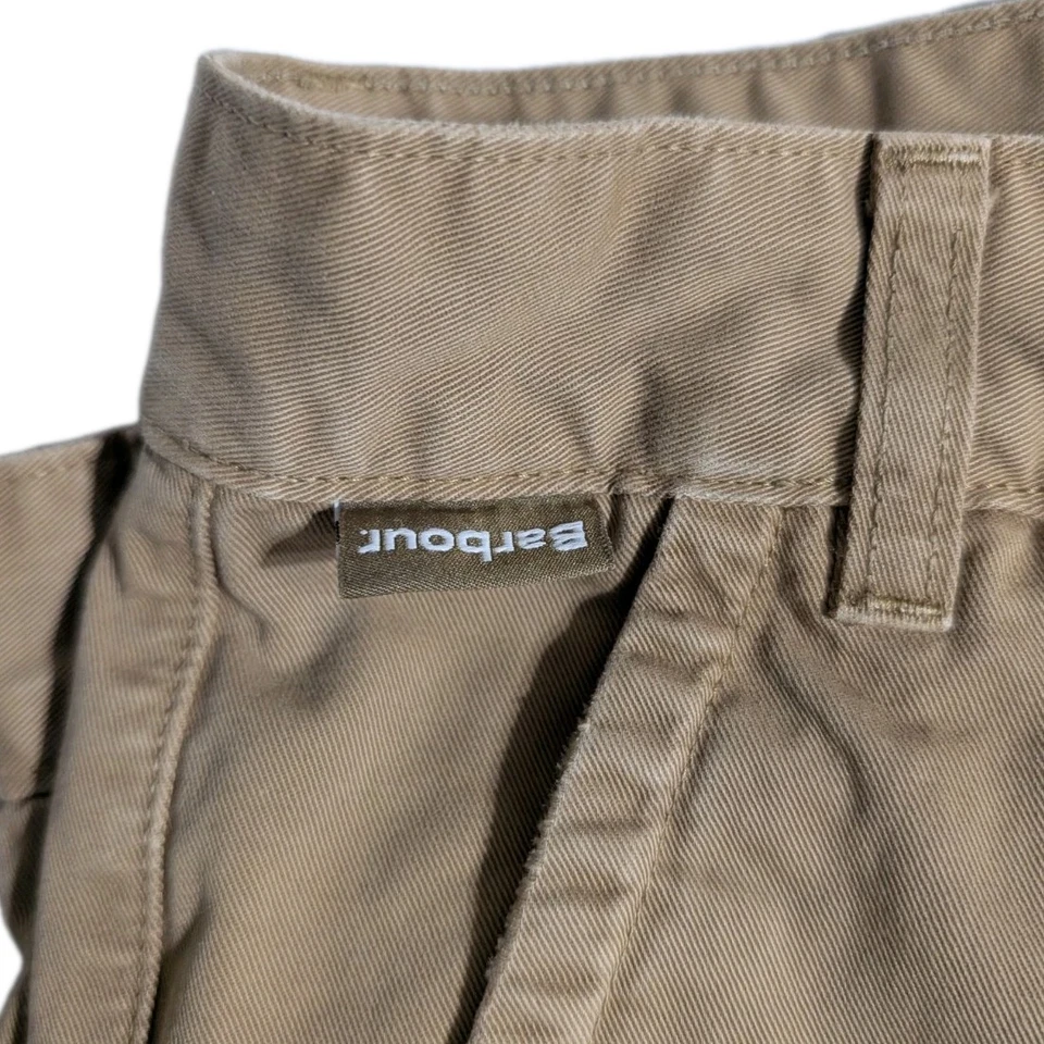 Barbour Pantone Chinos Pants Mens 34x30 Tan Khaki Collaboration - Small Stain - Image 2 of 4