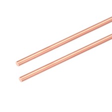 2Pcs 99.99 Pure Copper Round Rod, 1.7mm / 0.07" Dia 12.6" Length for DIY