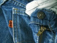  HOT VTG USA 80's Men's LEVI'S 646 BOOTCUT ORANGE TAB 8 Jeans 28 x29 Fit 25x29 