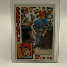 Andy Van Slyke Rookie 1984 Topps Baseball Card. rookie card picture
