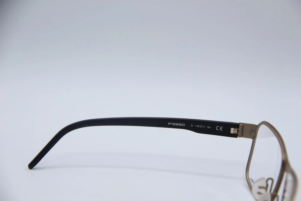 NEW PORSCHE DESIGN P'8290 D GOLD BLACK AUTHENTIC FRAMES EYEGLASSES 56-17 - Image 3 of 4