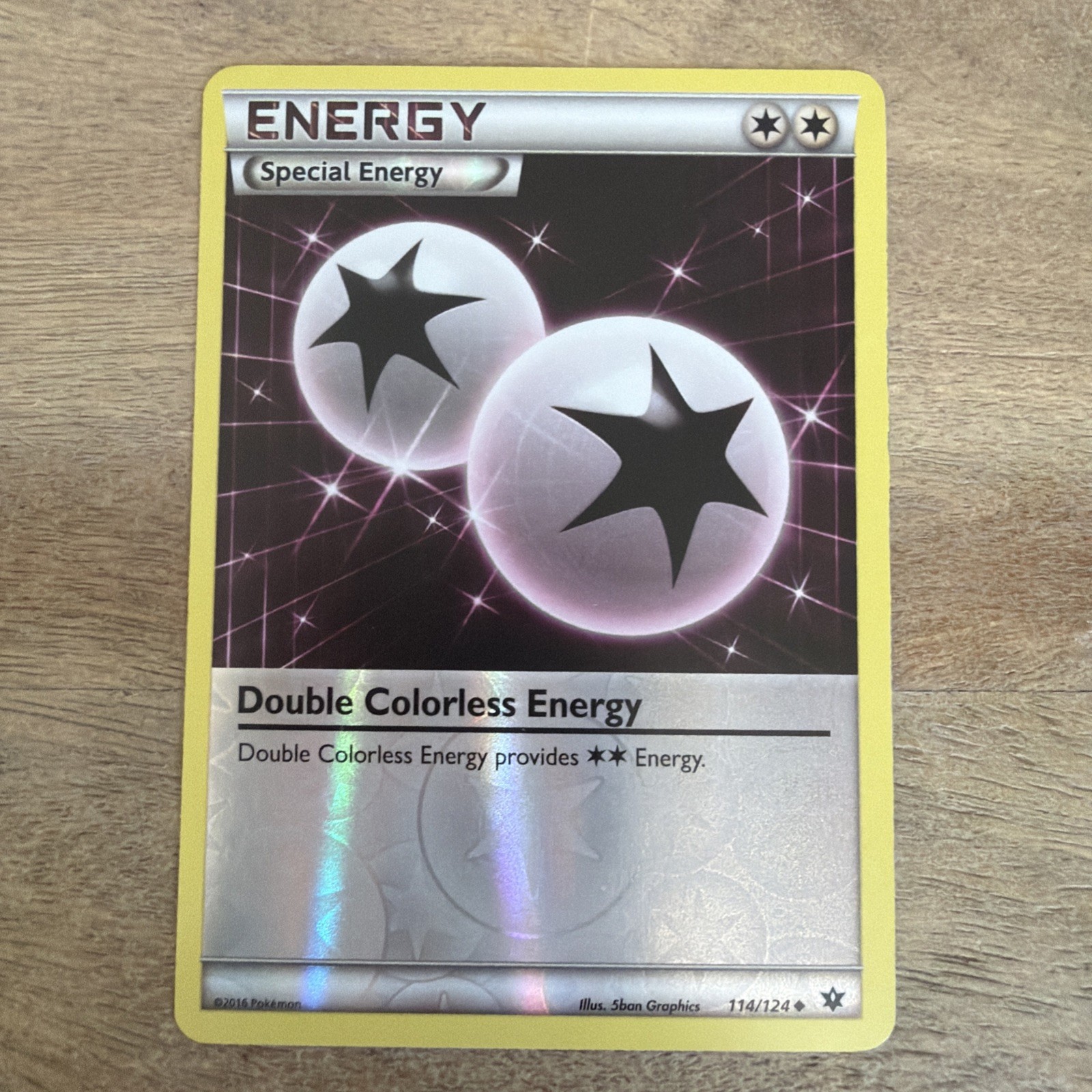 Double Colorless Energy 114/124 Uncommon Fates Collide Pokemon Reverse Holo
