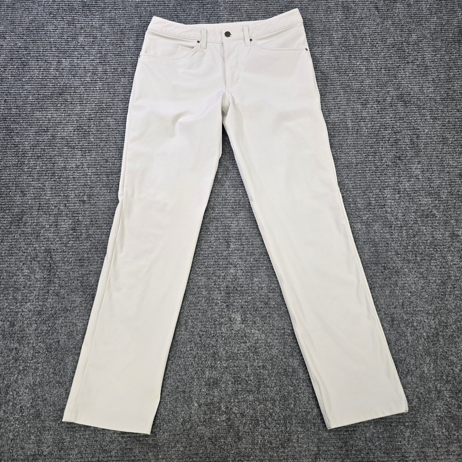 Lululemon ABC Pant Mens 31x32 Beige Classic Warpstreme 5 Pocket
