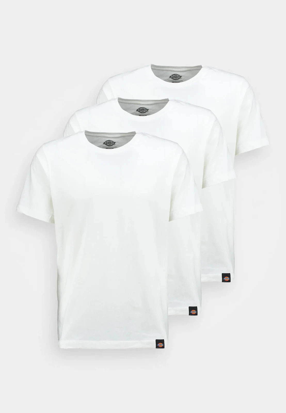 Dickies Regular Fit T-Shirt 3 Pack Size XS White RRP £45