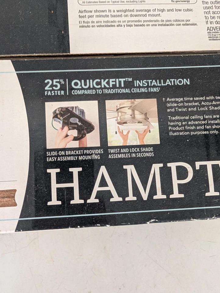 Hampton Bay 44 inch Indoor Ceiling Fan - Image 3 of 4