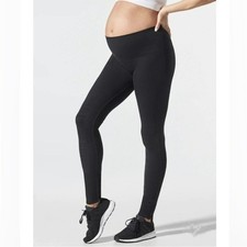 BLANQI Everyday Hipster Support Maternity Leggings in Black - Size Small