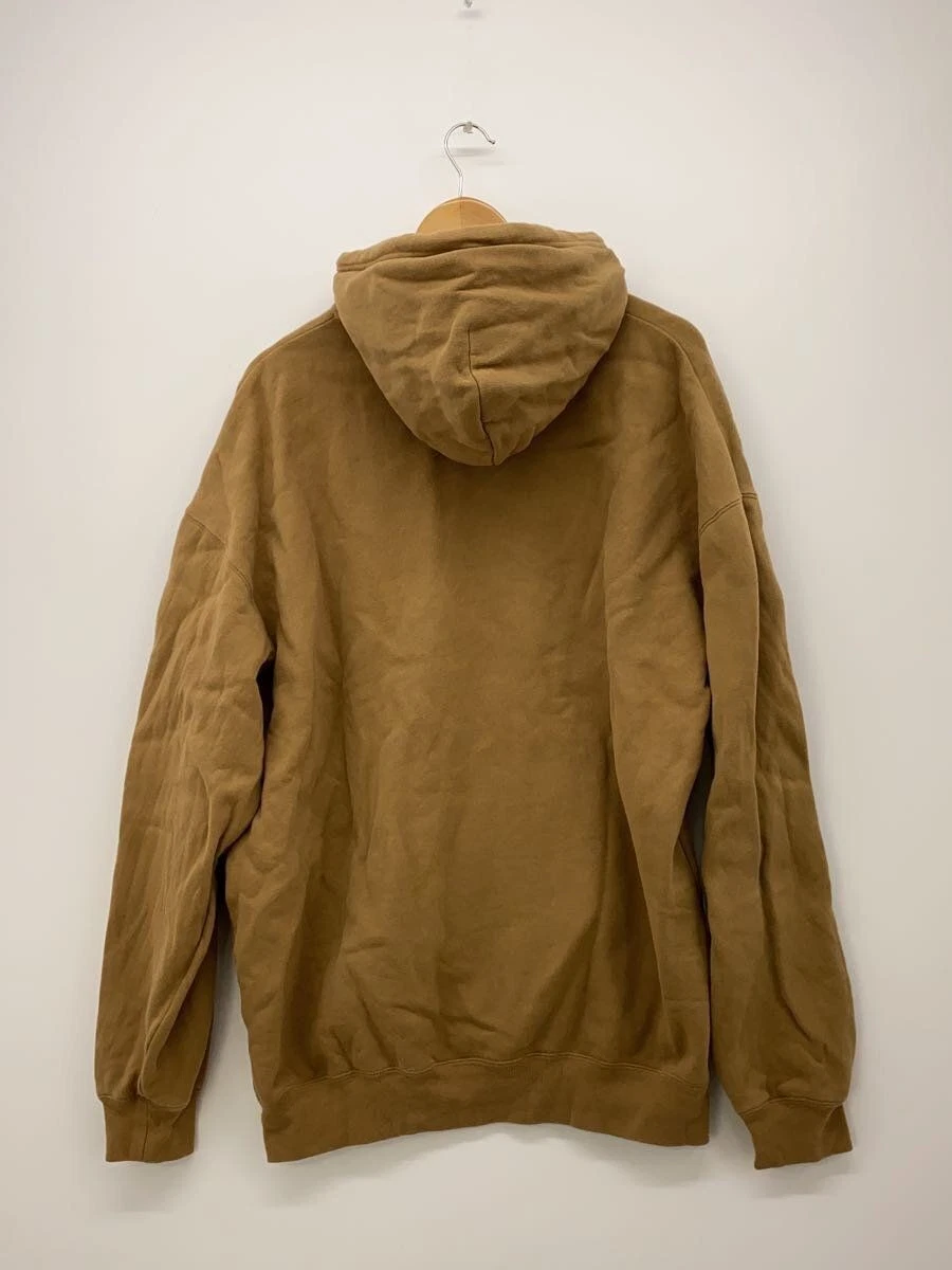 Felpa con cappuccio Balenciaga BB Corp vestibilità media XS cotone cammello 578135 TJV85 usata