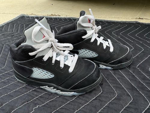 Og Jordan 5 Black Metallic 9C Kids Good Condition