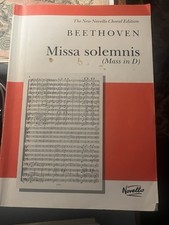 Beethoven Missa Solemnis Choral Score Book