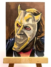 Black Phone The Grabber Sketch Card 1/1 Original on card signed ACEO Horror